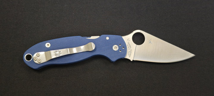 Spyderco Para 3 Cobalt Blue G-10 – Couteau pliant CPM SPY27 de poche - C223GPCBL