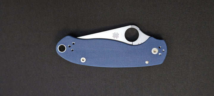 Spyderco Para 3 Cobalt Blue G-10 – Couteau pliant CPM SPY27 de poche - C223GPCBL