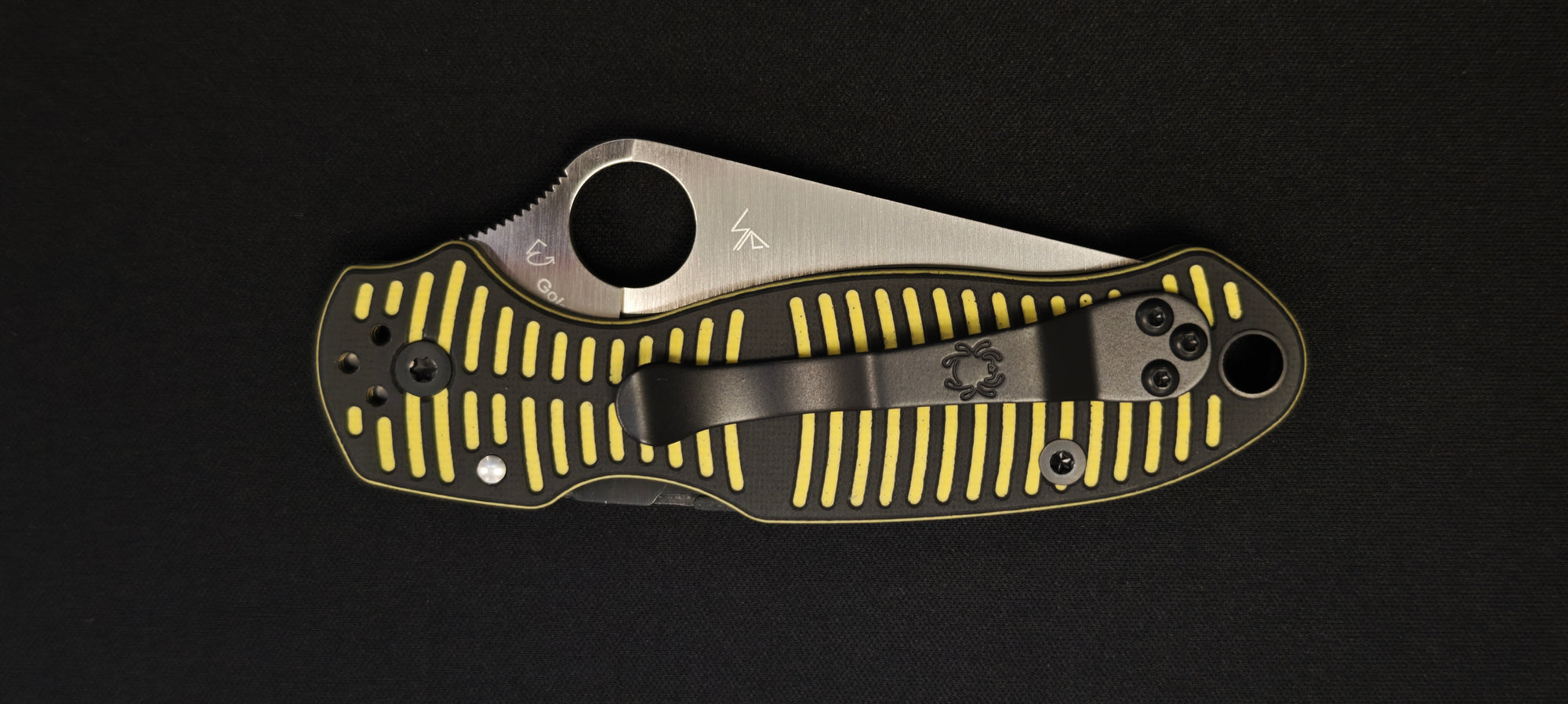 Spyderco Para 3 Salt CPM MagnaCut C223GBKYLMCP – Couteau de poche G10 Jaune/Noir