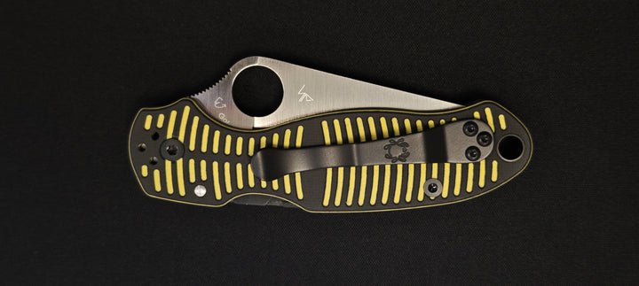 Spyderco Para 3 Salt CPM MagnaCut C223GBKYLMCP – Couteau de poche G10 Jaune/Noir