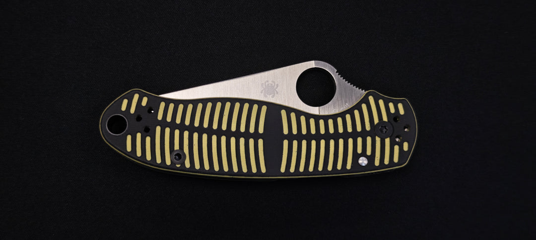 Spyderco Para 3 Salt CPM MagnaCut C223GBKYLMCP – Couteau de poche G10 Jaune/Noir