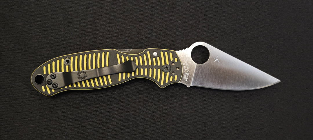 Spyderco Para 3 Salt CPM MagnaCut C223GBKYLMCP – Couteau de poche G10 Jaune/Noir