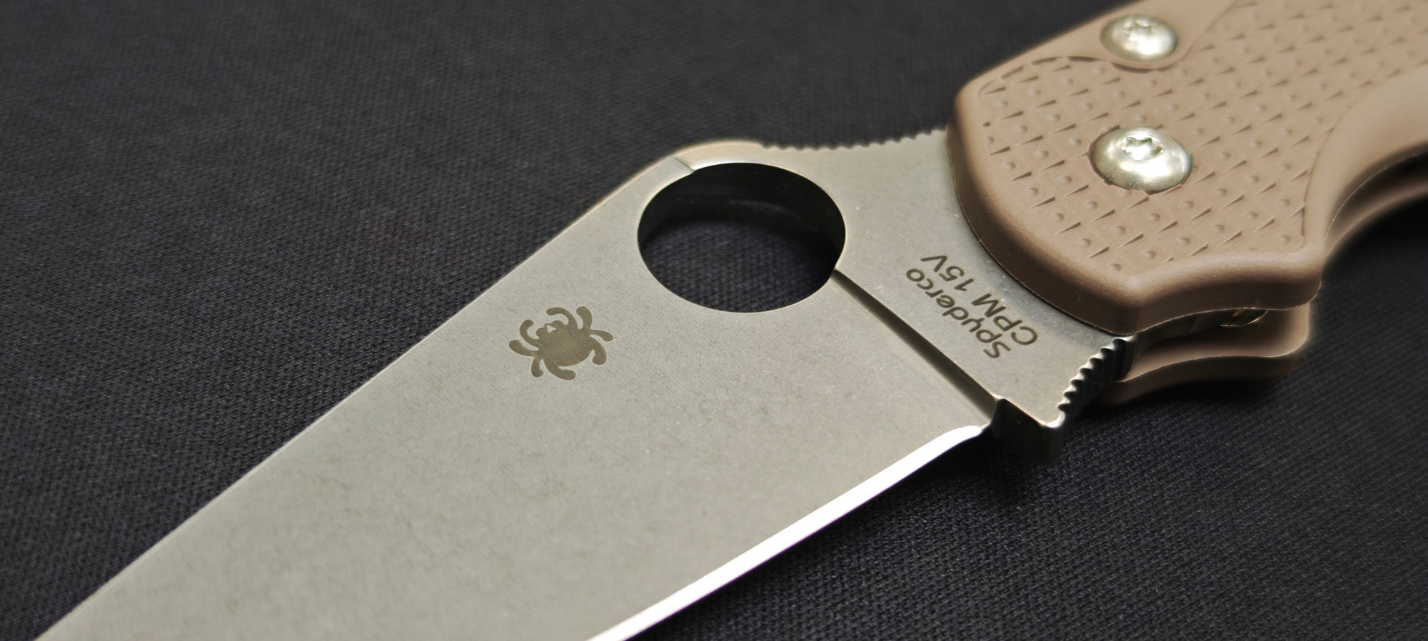 Spyderco Paramilitary 2 Lightweight manche FRN marron clair