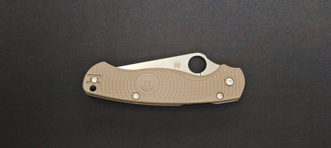 Spyderco Paramilitary 2 Lightweight stonewashed Brown FRN