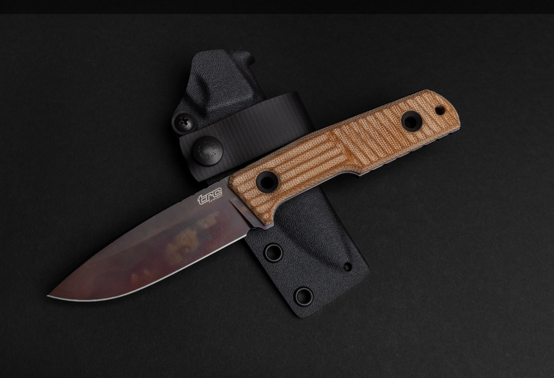 Couteau fixe tactique TRC avec étui Kydex