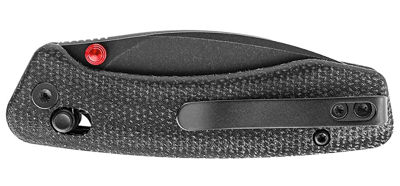 Lame Drop Point noire en acier N690 du Trivisa Koala-B.