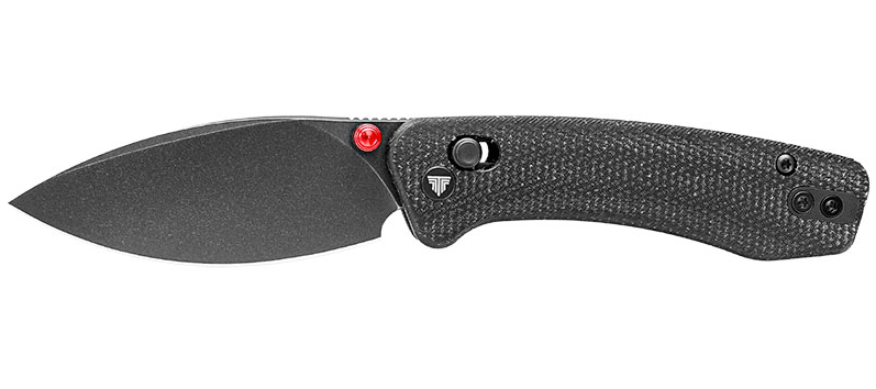 Trivisa Koala-B couteau pliant EDC avec manche Micarta noir.