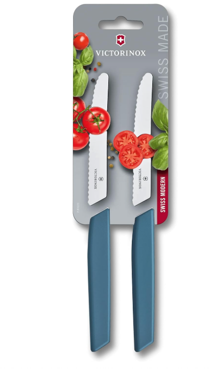 Set de 2 couteaux à steak Victorinox Swiss Modern 6.9006.12W2B.