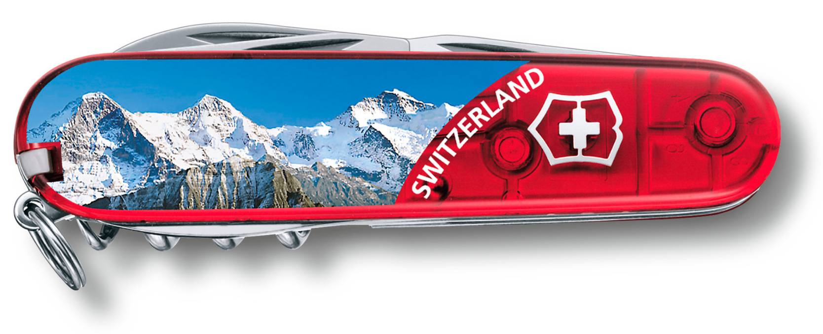 Victorinox 1.3703.TE3B1 Climber Piece of Switzerland – Couteau Suisse Multifonction 91 mm avec 14 Fonctions