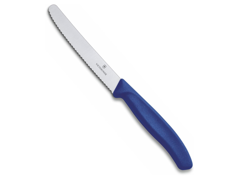 Victorinox 6.7832 Couteau à tomates & polyvalent – Manche bleu