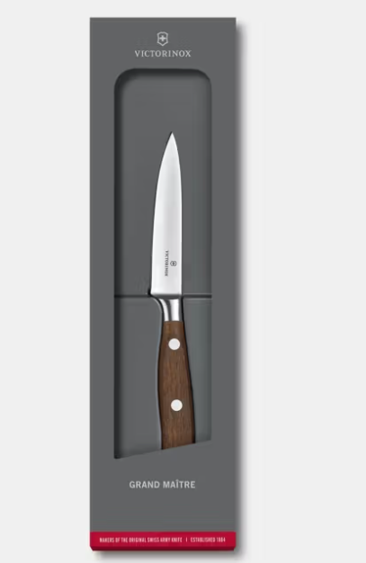 Victorinox Grand Maître 7.7200.10G – Couteau d’Office Forgé, Lame 10 cm, Manche Bois d’Érable