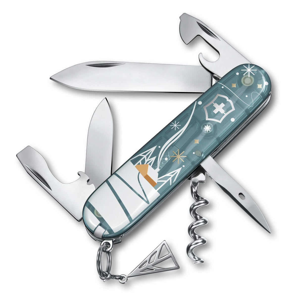 Victorinox Spartan Winter Magic Limited Edition 2024 couteau suisse bleu glacier avec charm sapin édition limitée