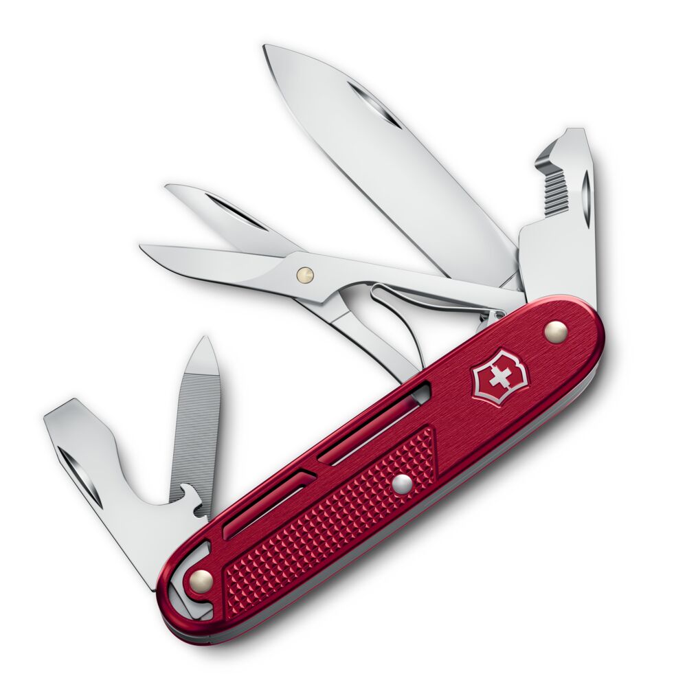 Victorinox Synergy X Alox rouge 0.8226.20, couteau suisse 93 mm à 10 fonctions avec clip de transport.