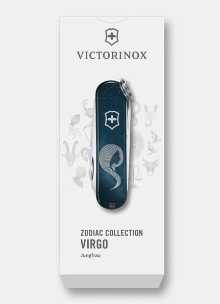 Vue du Victorinox Classic SD Vierge avec ses outils ouverts.