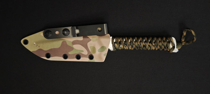 WILD TECH 4 – Couteau tactique SANDVIK 14C28N avec brise-vitre manche Paracorde & étui Kydex - 20 ème anniversaire Numéroté : 13/40