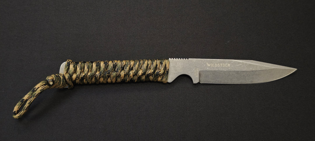 WILD TECH 4 – Couteau tactique SANDVIK 14C28N avec brise-vitre manche Paracorde & étui Kydex - 20ème anniversaire - Numéroté : 09/40