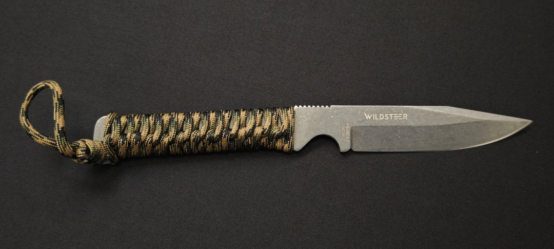 WILD TECH 4 – Couteau tactique SANDVIK 14C28N avec brise-vitre manche Paracorde & étui Kydex - 20 ème anniversaire Numéroté : 13/40