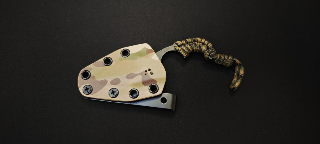 Wildsteer KRILL 20ᵉ Anniversaire – Couteau EDC Édition Limitée - Lame noir Évidée - Époxy - Numéro 19/40