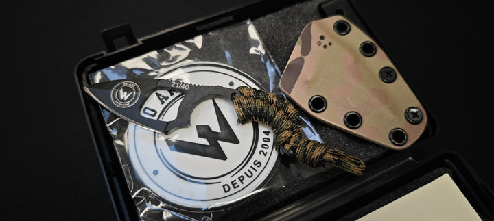 Wildsteer KRILL – Couteau Collector 20ᵉ Anniversaire, Lame Évidée et Manche Époxy - Numéro 21/40