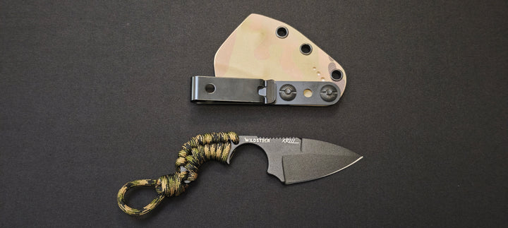 Wildsteer KRILL — couteau fixe 11,5 cm, lame 5 cm, acier 14C28N - Edition 20ème anniversaire - Série 03/40