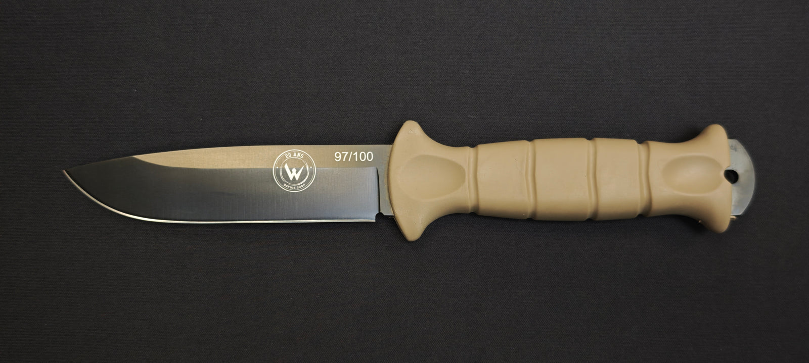 Couteau Wildsteer MT55 manche Tactiprène coyote