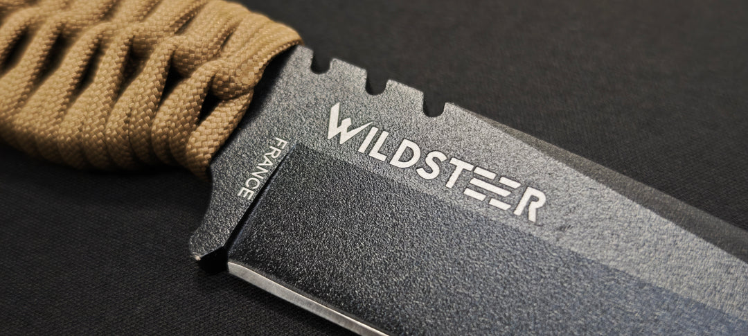 Wildsteer SKELET avec manche en paracorde coyote