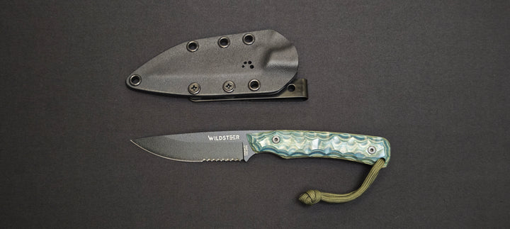 Couteau Wildsteer Troll Toxifié Pakkawood bleu