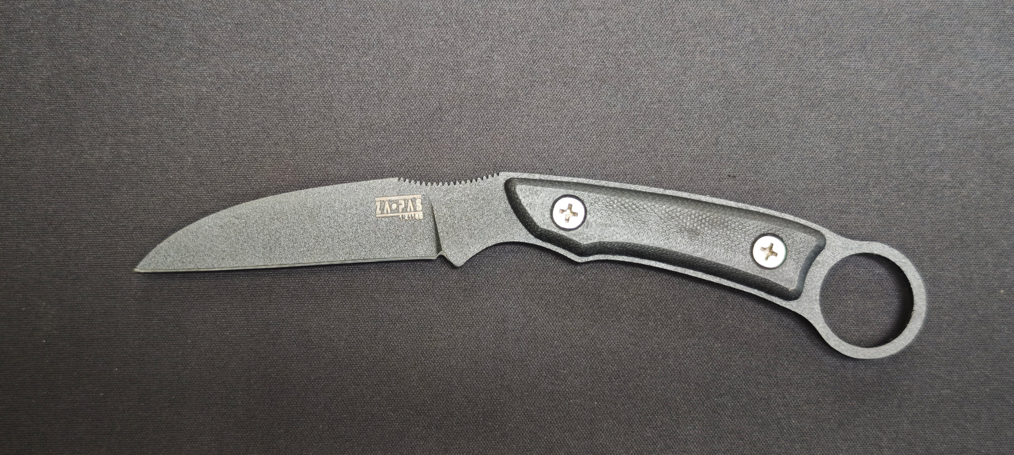 Couteau fixe Za-Pas TALON TLN-BL-G10-BL