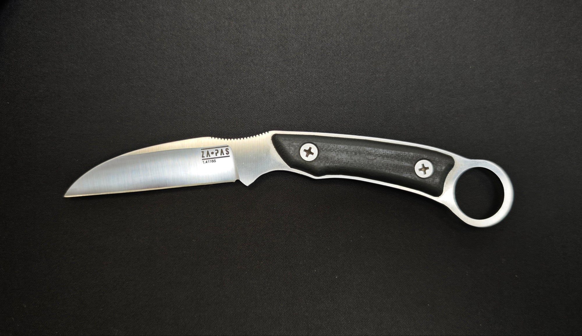 Couteau fixe Za-Pas TALON TLN-ST-G10-BL