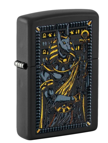 Zippo Mythological Design – Briquet Anubis Noir Mat  Ref: 60007221