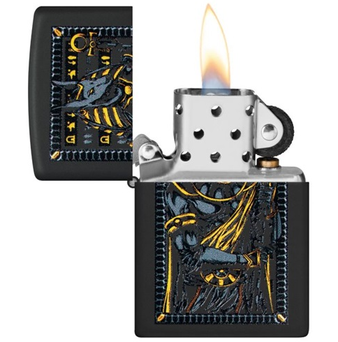 Zippo Mythological Design – Briquet Anubis Noir Mat  Ref: 60007221