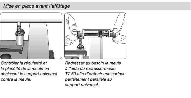Tormek SE-77, dispositif pour tranchants droits jusqu’à 77 mm.