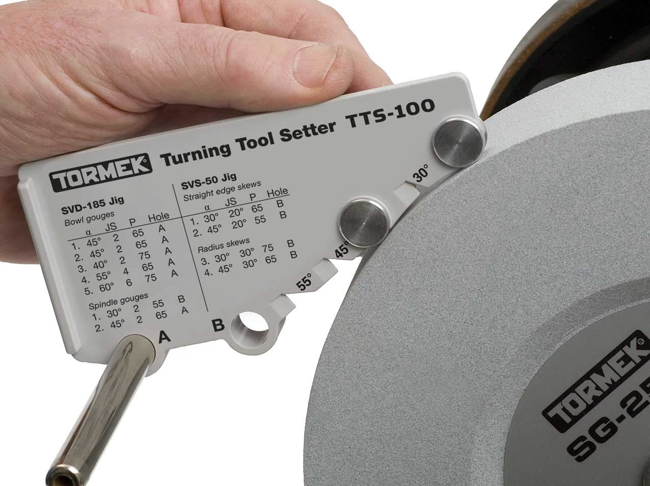 Tormek TTS-100, positionneur pour outils de tournage.
