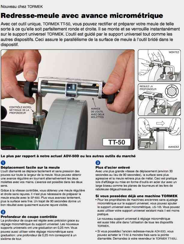 Tormek  TT50 Redresse-meule