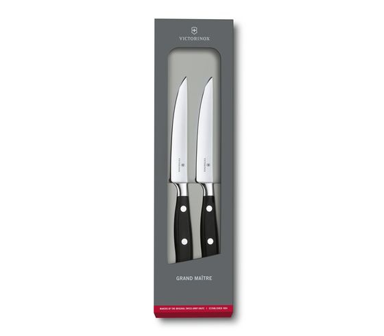 Victorinox 7.7242.2 Grand Maître Set couteaux à steak , 2 pièces 12cm - 