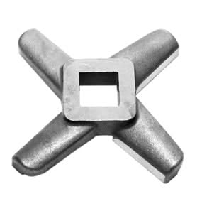 Tre Spade TC 22 INOX/80, détail du corps et de la trémie en inox