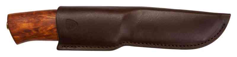 Helle Alden 76 avec son étui en cuir