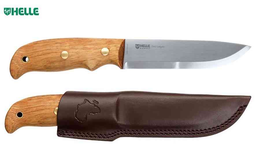 Helle Didi Galgalu 610 – Couteau bushcraft 12C27 avec manche Kiaat