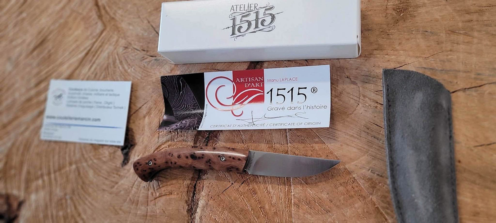 1515 Manu Laplace avec un manche en bois de Thuya - 