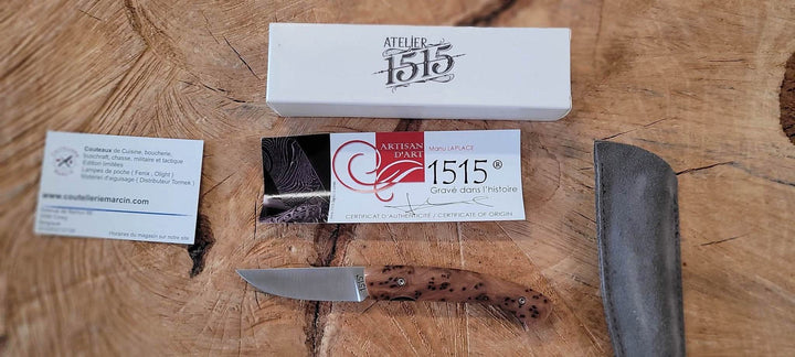 1515 Manu Laplace avec un manche en bois de Thuya -