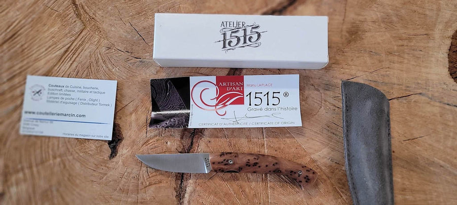 1515 Manu Laplace avec un manche en bois de Thuya -