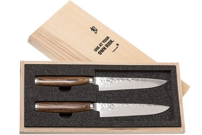 Coffret KAI TDMS-400 avec deux couteaux à steak Shun Premier