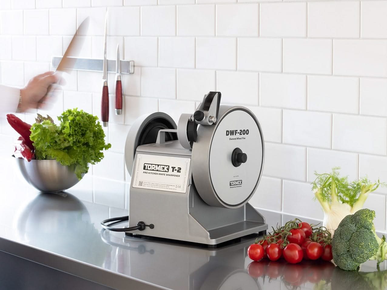 Affûteuse Tormek T‑2 Pro Kitchen avec meule diamant