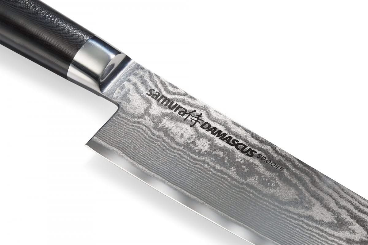 Samura SD‑0043 Damascus, nakiri à lame de 16,7 cm