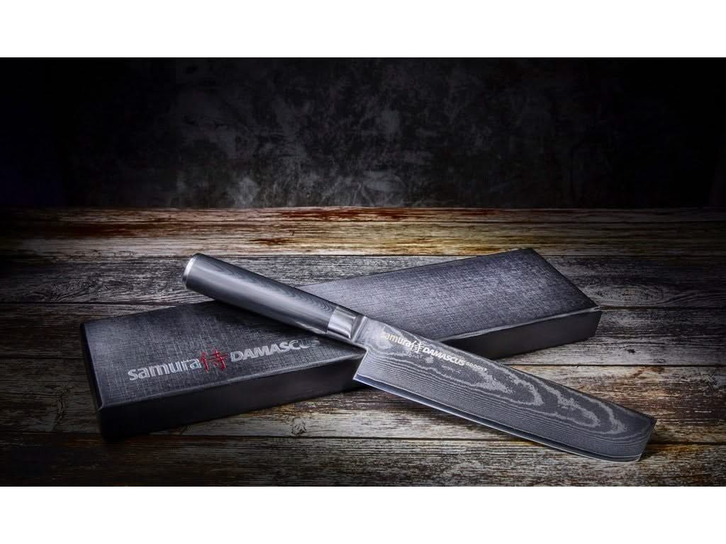 Samura SD‑0043 Damascus, nakiri à lame de 16,7 cm