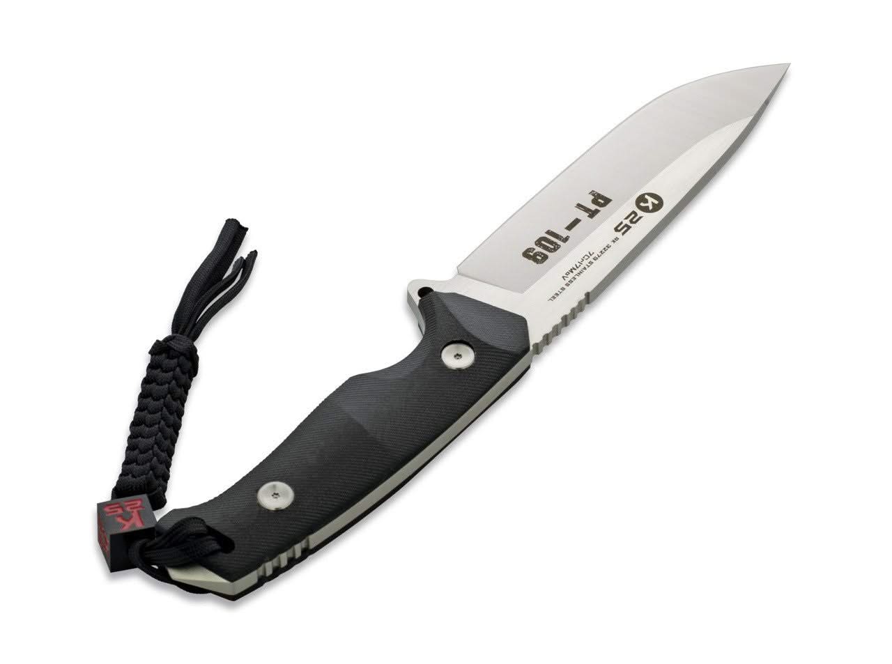 K25 PT‑109 32279, couteau fixe avec étui MOLLE