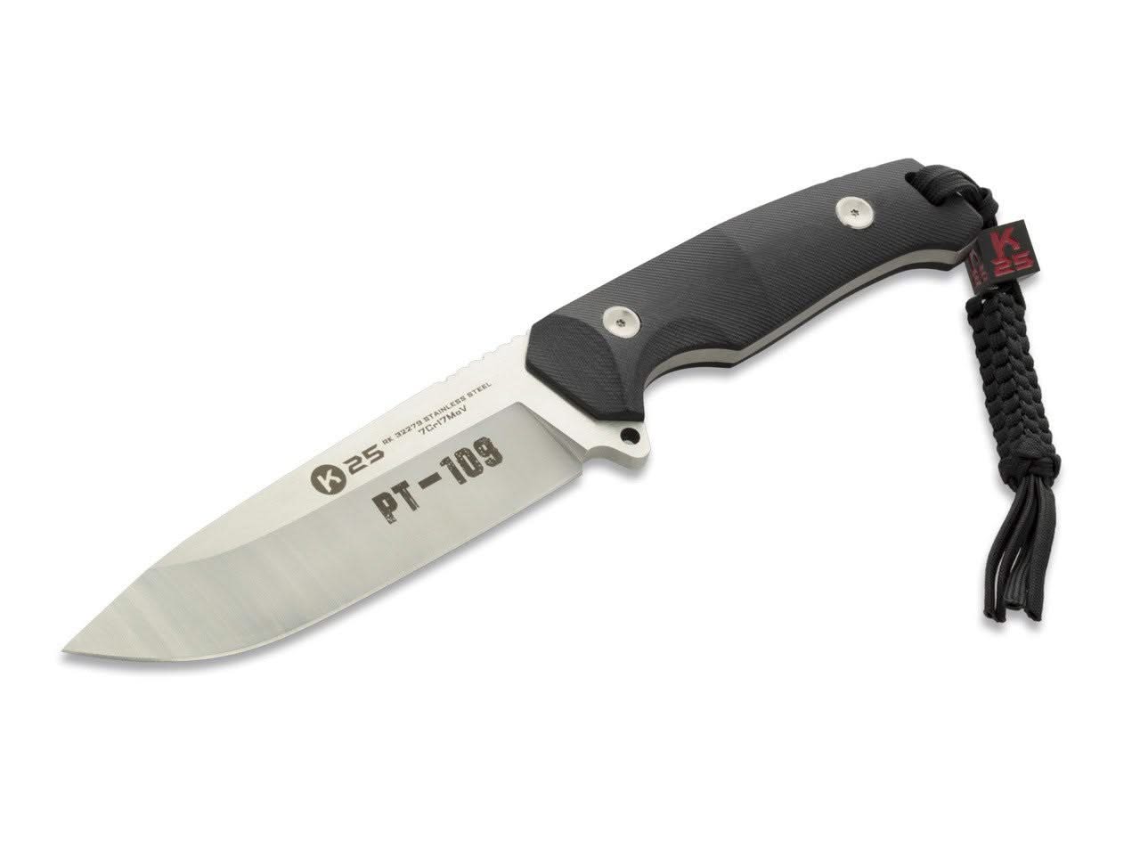 K25 PT‑109 32279, couteau fixe avec étui MOLLE