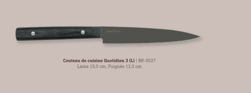 Couteau Quotidien N°3 Michel Bras Kai BK-0027 ( BK0027 ) Lame de 15 cm - 