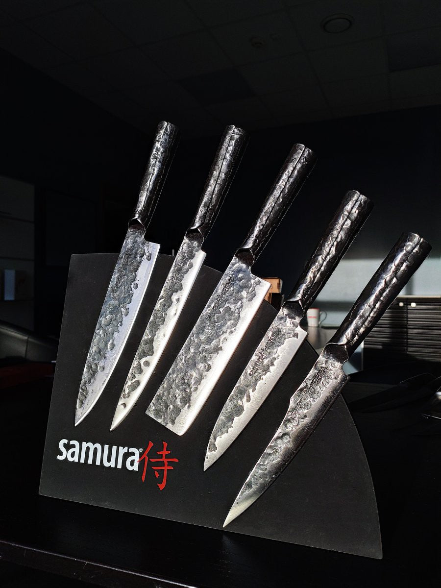 Samura Série Meteora Couteau Nakiri Damas SMT-0043 ( SMT00-43 ) Lame de 17,3 cm - 