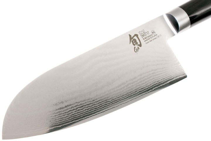 Couteau Japonais Grand Santoku Kai DM-0717 ( DM0717 ) Shun Classic lame de 19 cm Damas - 